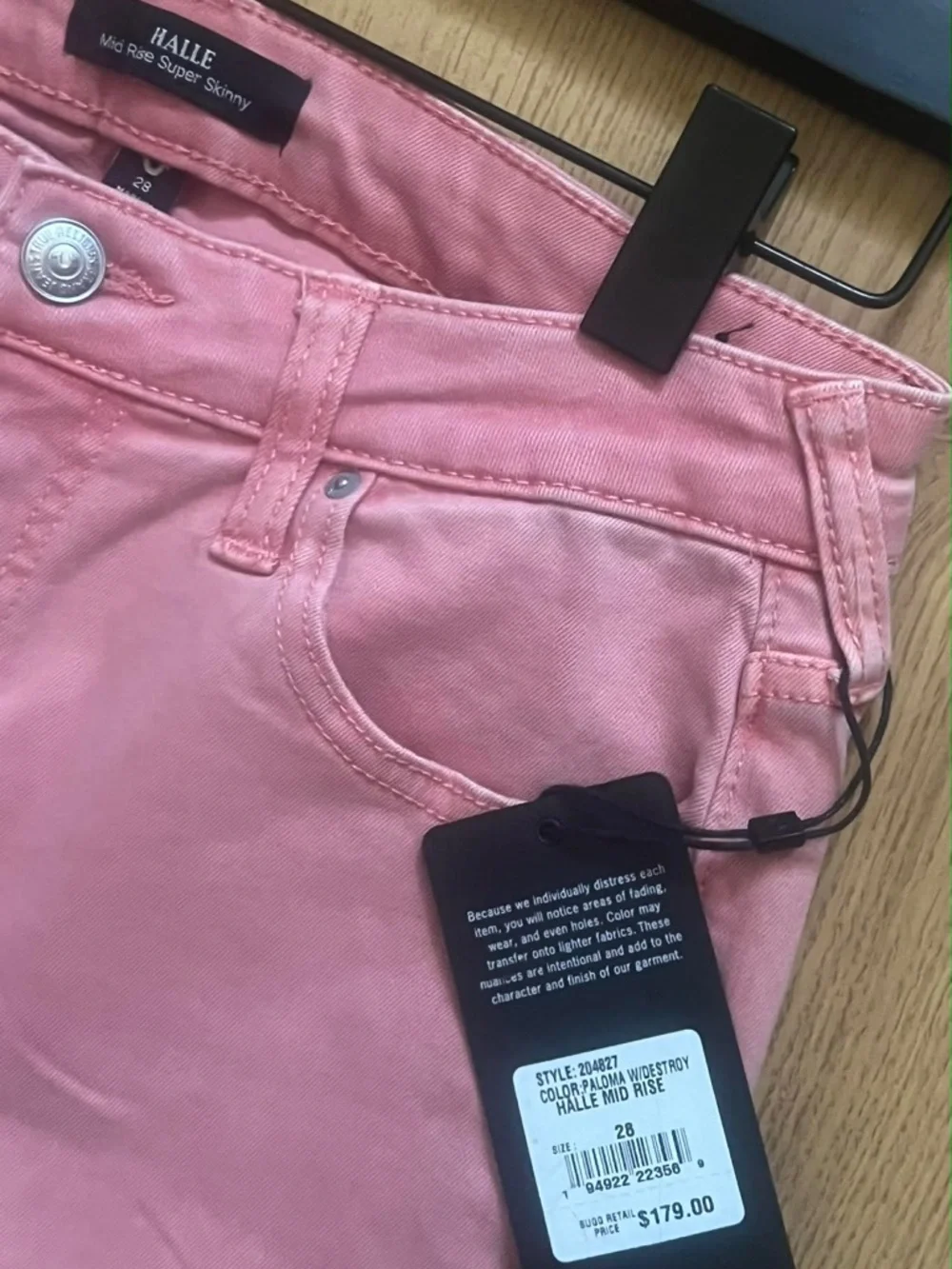True Religion Pink Skinny Ripped Jeans - Picture 5 of 5